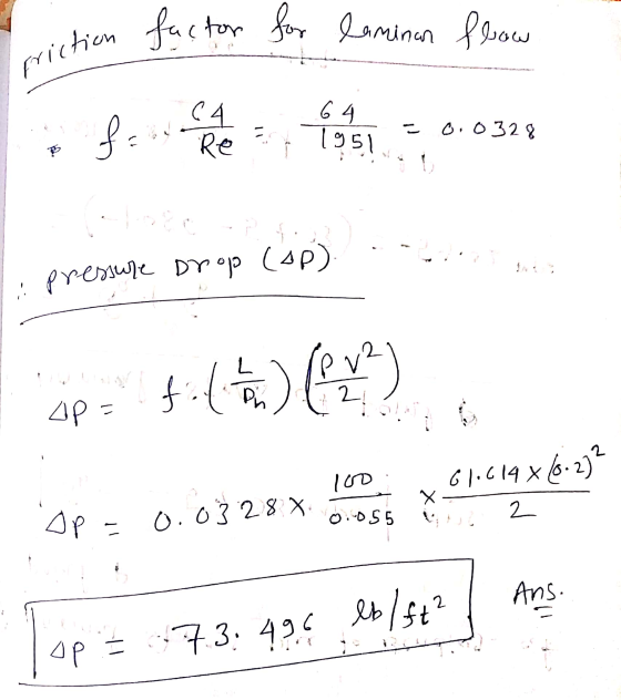 inition f factor for laminan flow ue el fons = 0.0399 - o.032 8 pressure Drop (op) sp= tika) (EN) no; 0.0328 X 0.055 8 G10614