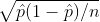 Vp(1-P)/n
