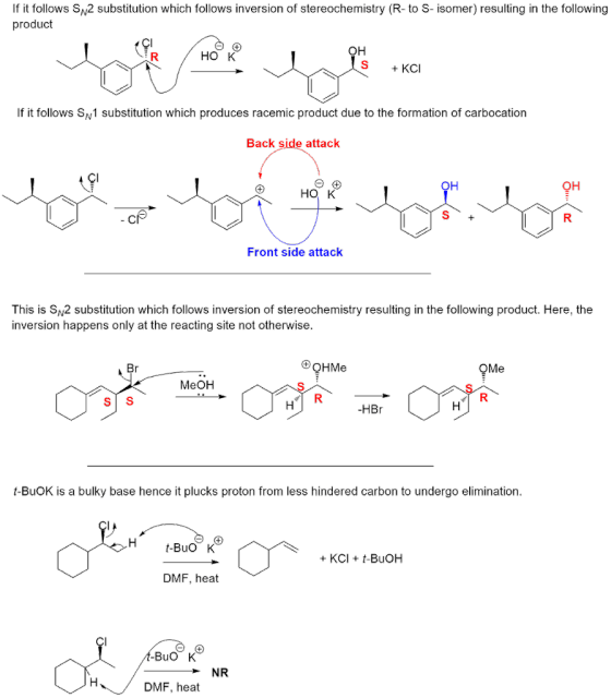 If it follows SN2 substitution which follows inversion of stereochemistry (R- to S- isomer) resulting in the following produc