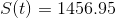 S(t)=1456.95