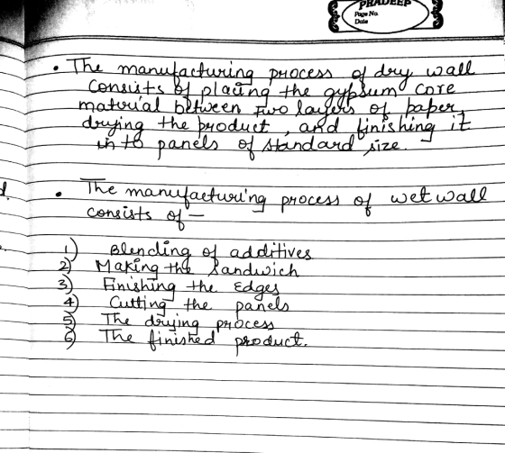 PRADEP Page Na. Date Cenuits bidaan Cnre MO ane The manuaetuuu Blnding ed additives 2Making handawich SBniiking thu Edg Cutti