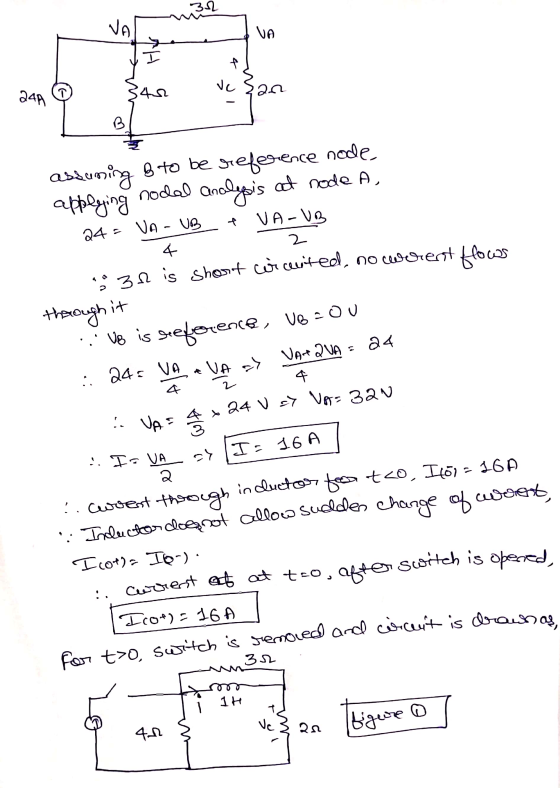 mizu vezan 24A ma 4 assuming B to be reference node applying nodel Analysis at node A, 24 - VA - UB + VA-VB 4 2 0 32 is short