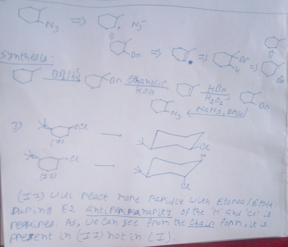 synthesis o Belb v for ethanolic BP a HBP Ten INGE Nano, onsol (12) (II) will react more papidly with Eto Na/Etolt. During E2