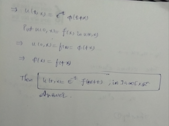 ult, x) = et alters Put no, w=f(x) in utt) = 120,x) = f(x= $(4x) → 81 x = ferry Then I utt, wo et fext), in 10,00E XIR Answe