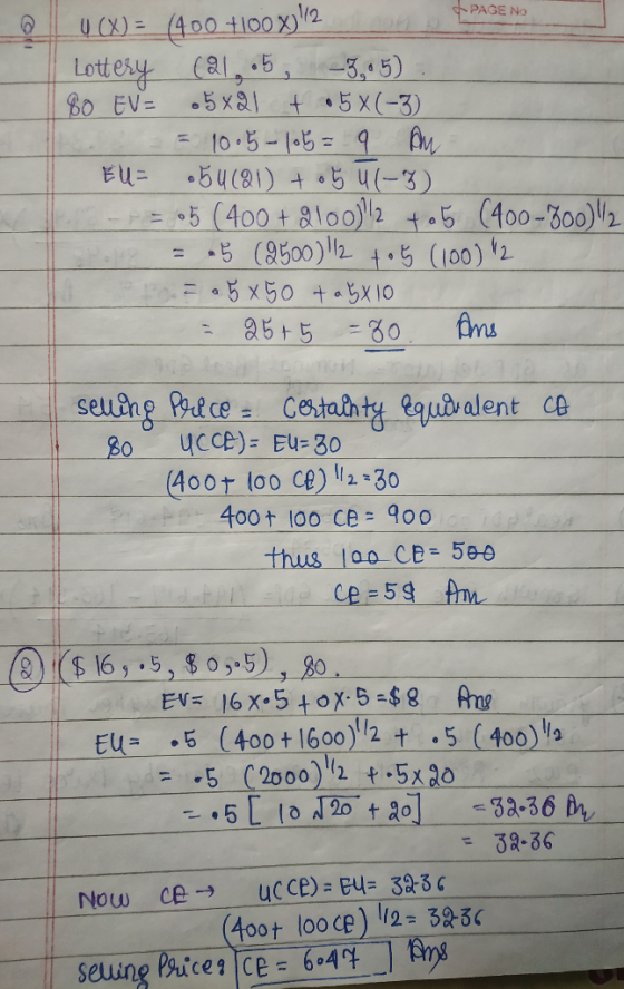 PAGE No =+5 (400 +aloo)12 to 5 C400-300-12 (8500)112. ti 5 (100)12. -5 = seu in 3dce= Ce tint equb lent ce (40or loo ce) 2 30
