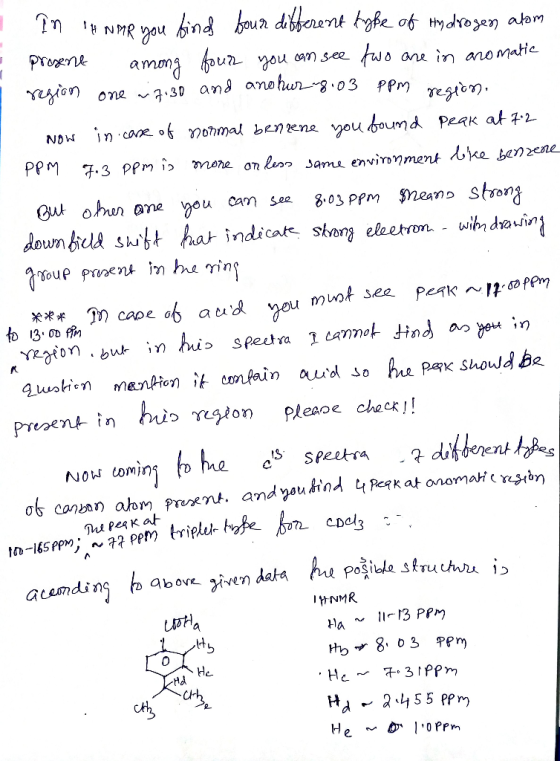 n NMRou hnd baun dbferent tbe of tydroyen abm Proene amonahoun you om see wo ane in ao matie Yyion one 30 and aohur-g 03 PPM