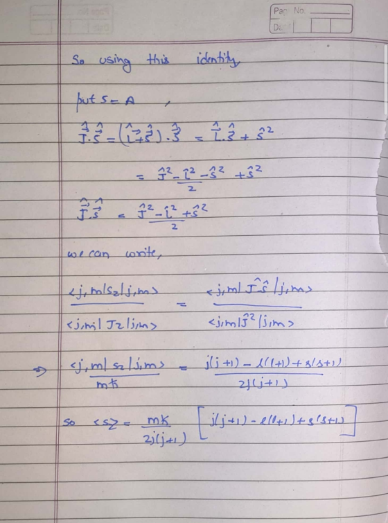 Par No. DE identity So using this but S-A , 2 I we can write, ل مطليعلطين يمطاععلطيز <jinil Jalims <jim 132/sims اطلاع إطہ |