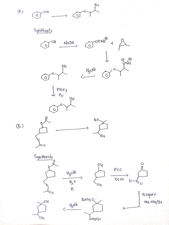mu prau_compte NOV Synthesis Coron NaOH (JOONE & ONE 306 a Synthesis PCC 100 bem Hto sos Bring Q. 2 eoν me-mg Br OH omg ny