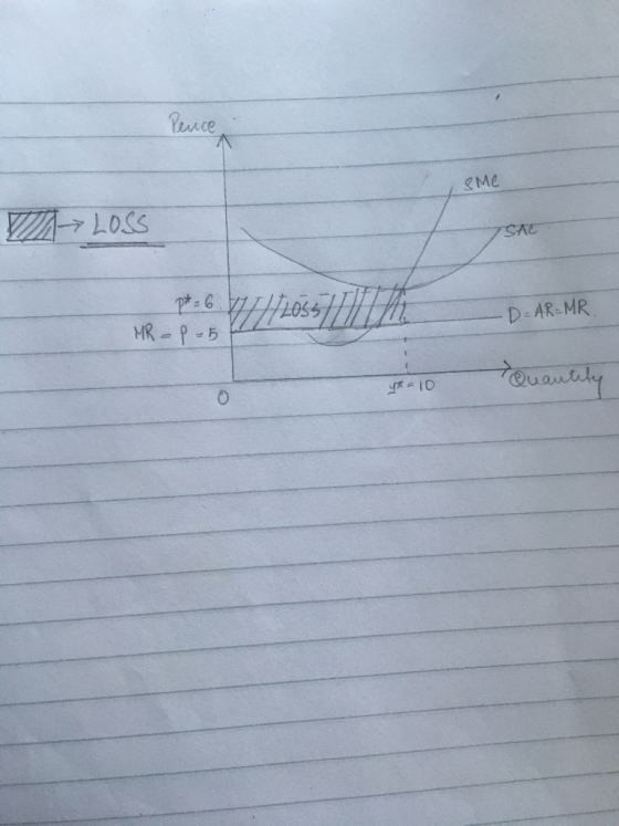 СМС > LOSS ISAC pt = 6 WHLOSS THAT MR =P = 5 t -D=AR=MR. Quantity y =10