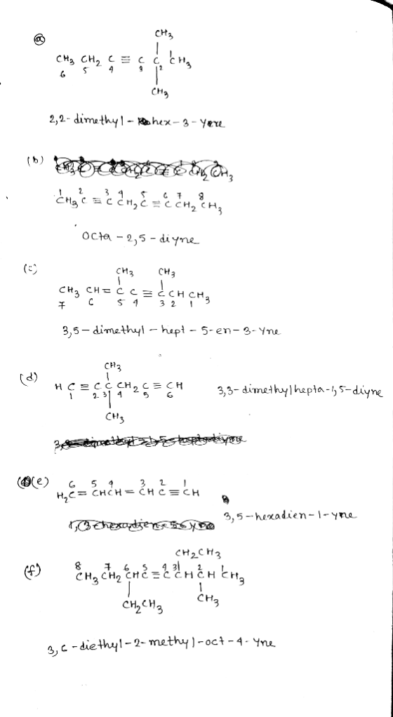 снg СH, с 4 сHа 2,2- dimathy l - hex- 3-Yeu 2 Octa 2,5- di yne снз сHа с3 .СHCH3 CHз сHE C 3 2 3,5 dimethyl - hapt - 5-en- 3-