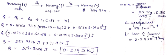 Mercury les 298% → Mercwyle) $2 Merewy (5) 234.32 234.32%, B = 4.7 82 = nCAT + n L Q = 0.1276X 28 X (298-23 4,32) I + O :1275