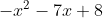 -x^2-7x+8