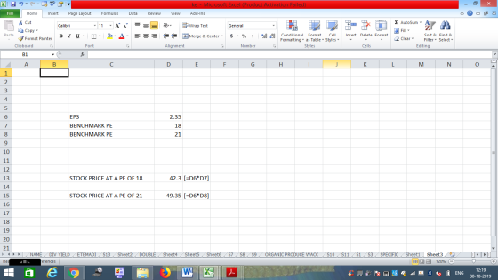 ke - Microsoft Excel (Product Activation Failed) Add-Ins View - 2x Dr General Σ AutoSum : A Fill 2 Sort & Wrap Text FMerce Me
