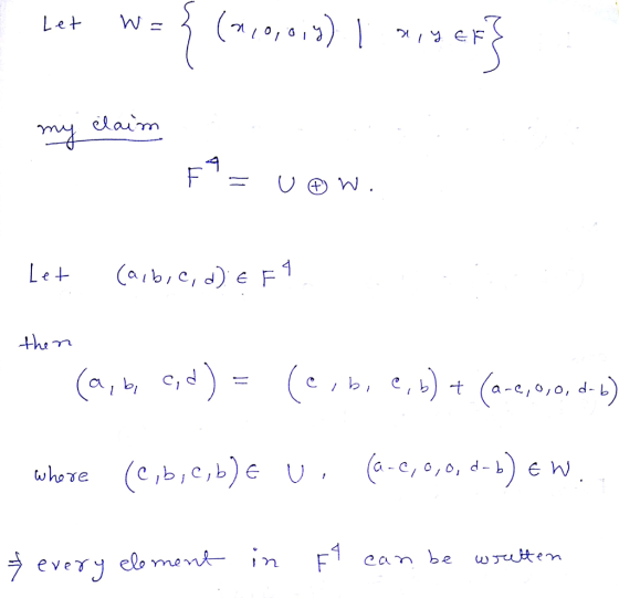 Let W= Lebc,d) e F where (c ,b,c,b)e