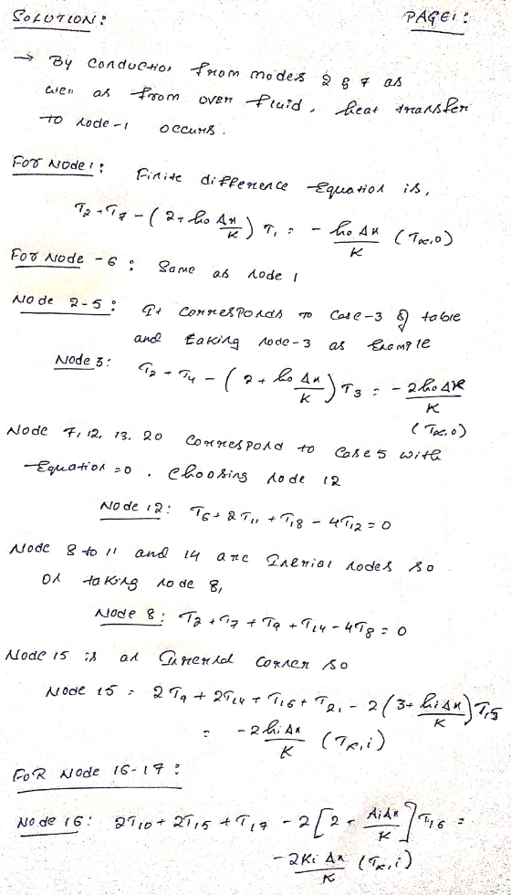 SOLUTIONS PAGei : By conductor from modes from over fluid Caten as 8 8 7 в theat transferi to Code 1 оссик8 . For Noder: Fini