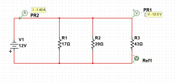 A 1: -1.40 A PR2 (V PR1 EV: -12.0 V V1 12V R1 1722 R2 29.22 R3 4322 + Ref1