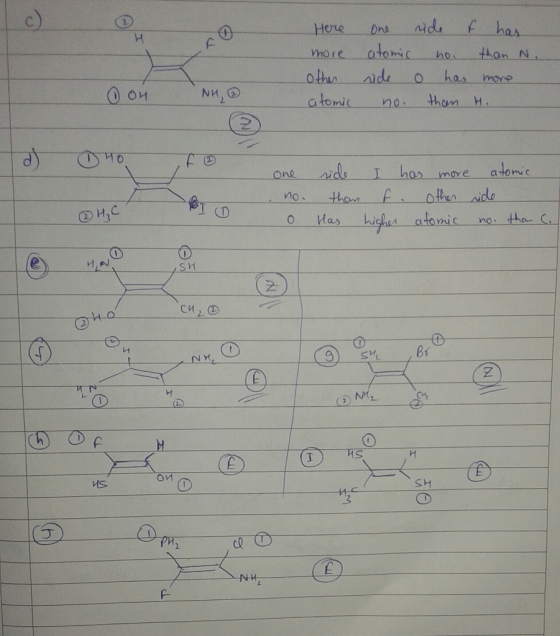 Hereㅡㅡ ON nick f has more atomic ho than N atomic no. thanh. す で 0 で0 one idsT has mare ator O Ha hiches atonic nos tha C O.