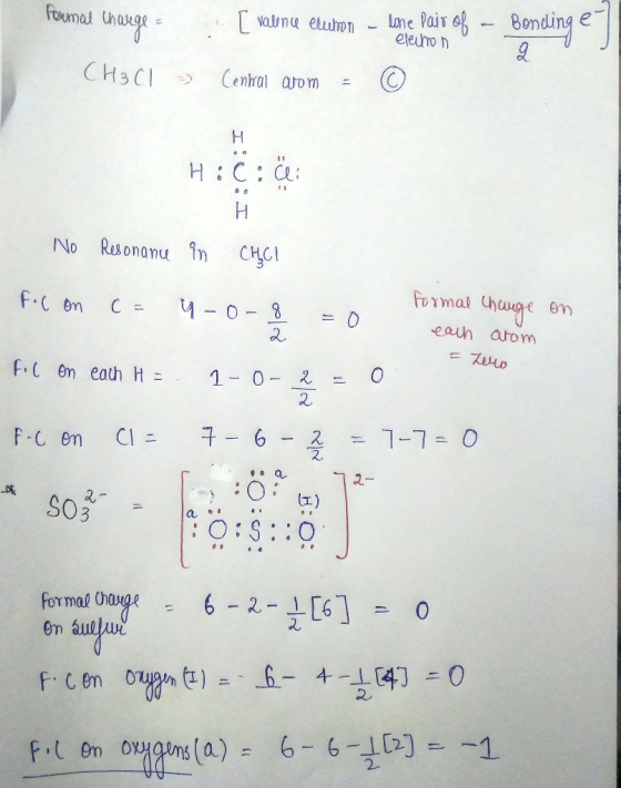 Bamding one Pair o eteuhro n Foumal Valun eumn СHЗC1 Cental arom HC: C: No Resonanu in CHCI thraunge em C = eaun atom Fil en