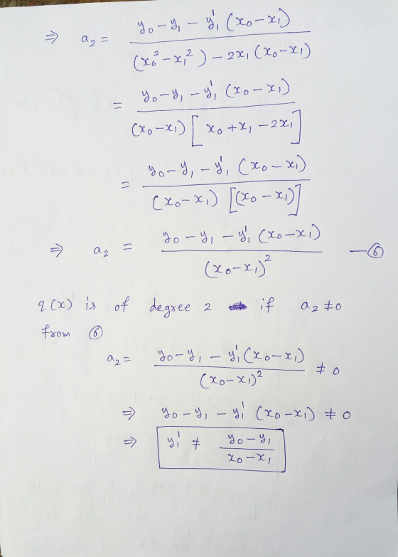 => 2 = Yo-y, - y, (xo-xi) (x -x^)- 2x(x-1) to %, -y, (xo-x) (-x) x +-2x yory, -y, (xo-x) = (xo-*,) [[60-x) Yory, -y, (xo-x1)