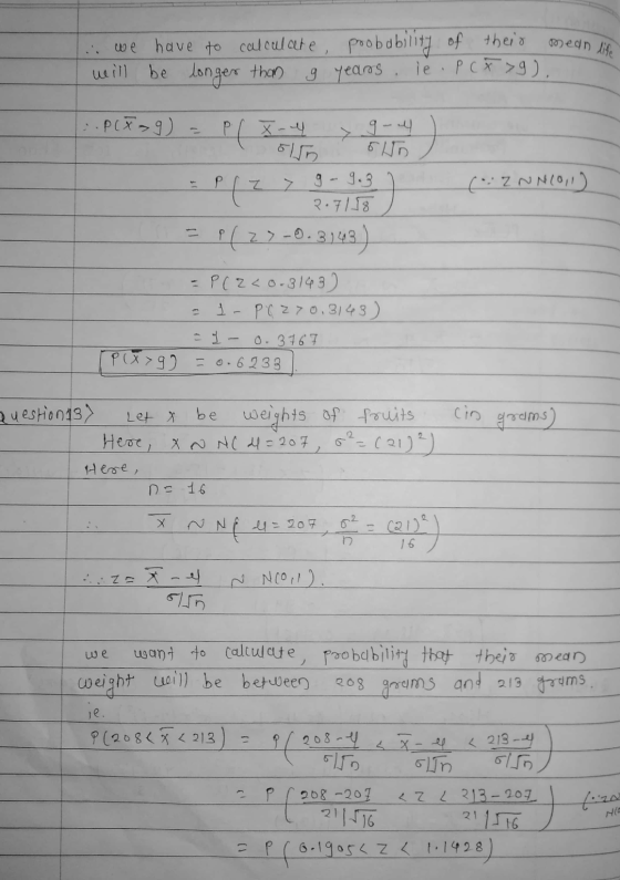 med life we have to calculate, poobability of their will be longer than g years .ie .pcx>g), .P( 89) P(x-4 5 Wo 7 (INN(0,1)