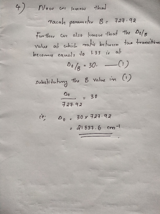thal 4 kmow Tacah paramth B further Ce also kmow that th Dole Valu at ehich ahe between tun ranshin becom eancal to 33 is at