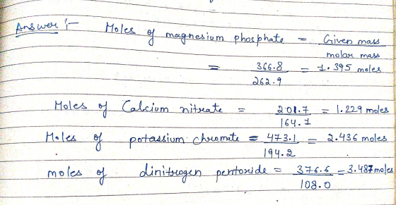 Holes 어 ven mas molar mass mag-hes 1 u m AGa. 1 . 22.9 moles 2.0 lL 164. Holes Calciem itat H.les mes e - | уチ3.lr_一一3.436 mo