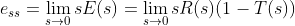 ess-lim sE(s) = lim sR(s)(1-T(s))