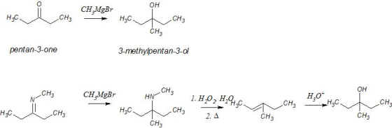 он CH MgBr CH CH pentan-3-one 3-methylpentan-3-ol CH он CH ње CH CH 2. A CH CH