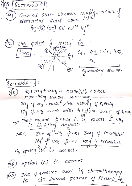 اعار Symmetry elements, Ans. Scenario-tel. . Ground state electron configuration of elemental gold atom iset s(${xe 6s saº