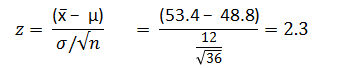(x- μ) (53.4-48.8) 12 oWn V36