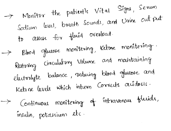 > Monitor the patients Vital Signs, Serum Sodium level, breath sounds, and Urine out put to assess for fluid overload. → Blo