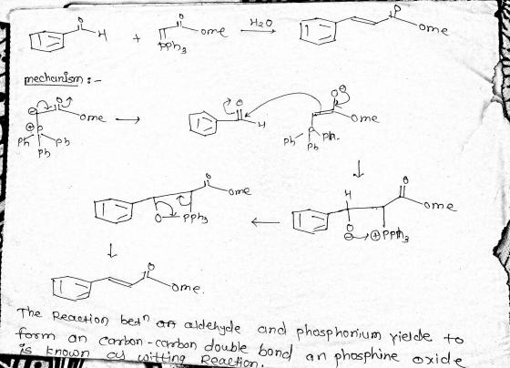 H20 -ome -ome pph. mechanism :- 2009 come — molie come Ph I Pb ph ph Ph -ome -ome Lpphz & oppitha come The Reaction bed on al
