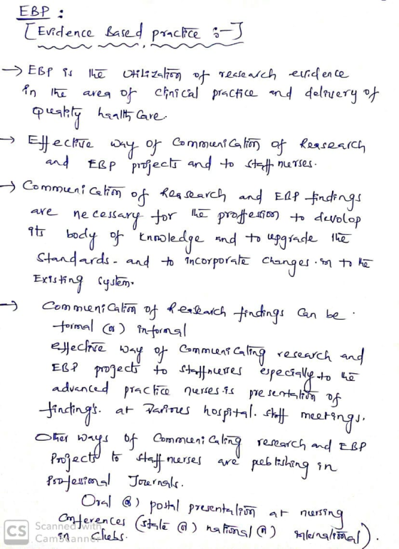 EBP : [ Evidence Based prackce ILe OHL:zalion of reasealch eiriden ce avea of Cinical practice and delivery of pueatitg halty
