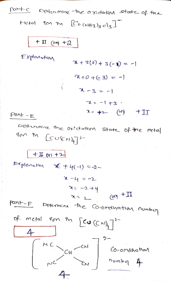 PosntC Daten mine Ine o xida-H tatc of tne etat Ton TM II (o 2 Explonation 3(0 3 (-1) - -| tot3) = -) A3 = - 3 : Ceny +IT Pon