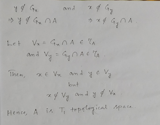 and 2 y & Gx →y & GNA x & Gyna Let and Vy Vn = GanAETA Vy = Gy NA ETA Then, x € Vn and y E Vy but x of Vy and yq va Hence, A