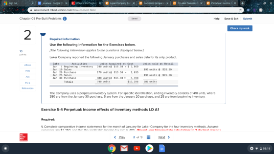 X sources - Google Chapter 05 Pre- B X C Laker Company Rep X C Complete Compara-X C1 ) Laker Company X C Perpetual: Income EX