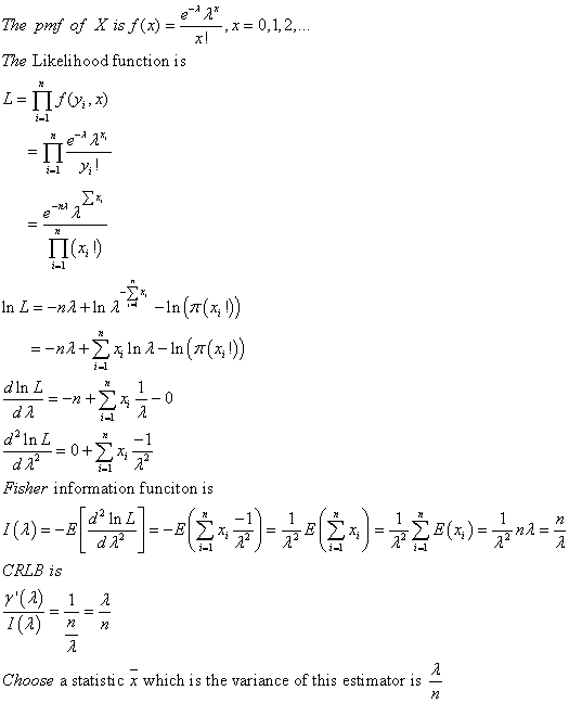 The pmf of X is f(x) = 4*2*,x= 0,1,2,.. The Likelihood function is L= LISO, 2) [1() in L=-natio a – 10 (76531) =-nd+¿x in 2