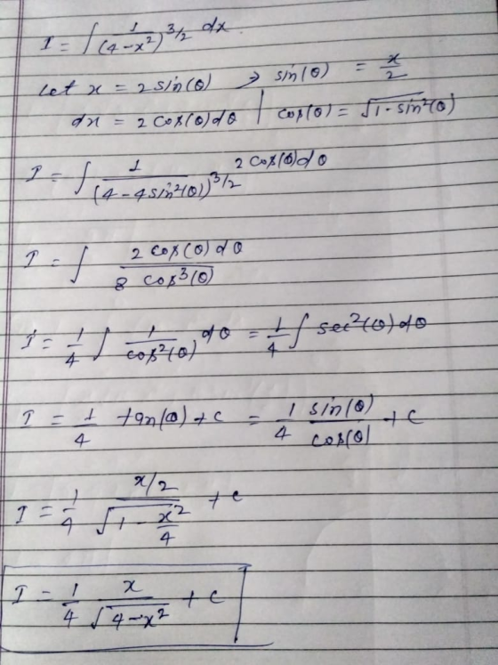 let a = 2 Sincol sin10) = 2 da1 = 2 Coscolde t coplo) = si-sin o) I I 2 Cox (oldo , do see 40/60 I = t 79n/atc- tanlalte - 1