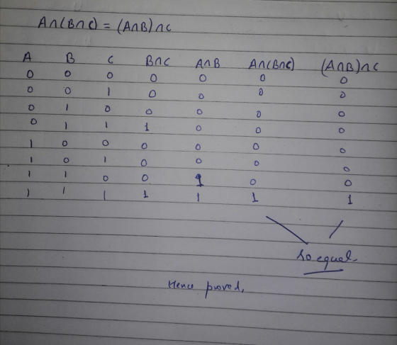Але Вас) = (Алв) ас (Аав)лс A B с Вас Алв And Boc) оооо оо оо тоо о т т т о ) 1 1 1 lo equel Hence proved,