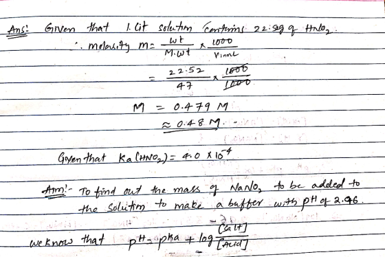 Ans! GVen that mdasty m2 A Mwt Vinn 2 2 52 47 Leev 0.479 M 0.4 8 M Gryen that kaCwo,) 40Alo imTo find au the mass Nano, to be