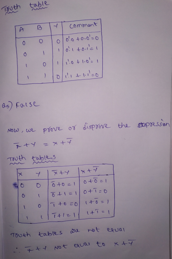table Touth B comment o o 0.0 +000l=0 oil touch - O 1:0 +1.0 - Outro Qs) false Now, we prove or disprove the stepression aty