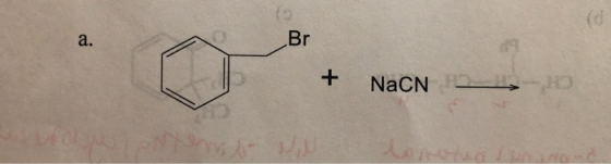 Br + NaCN -