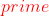 {\color{Red} prime}