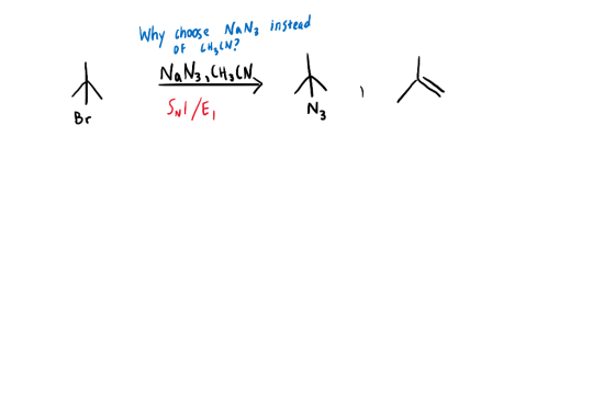 Why choose Na Nz instead of CHE LN? NaN3, CH₃CN Sul/E,