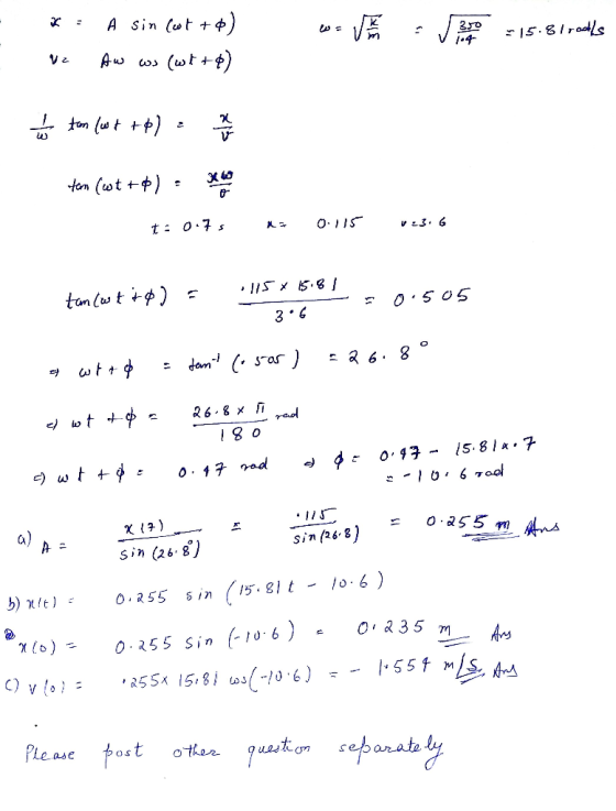 wave - see -15.81rods 250 * = A sin {est +) uz Aw was (wt+6) 15.81 rools her ton (wo + +) tem (wt+): t: 0.75 X 0115 115 x 15.