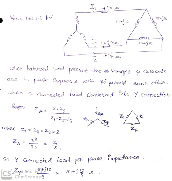 S+j10 け? Phase Sequence uoitr lačnfast each 2, 2 3 2 et m So Y Cohnected lood per phase im CamScanne8