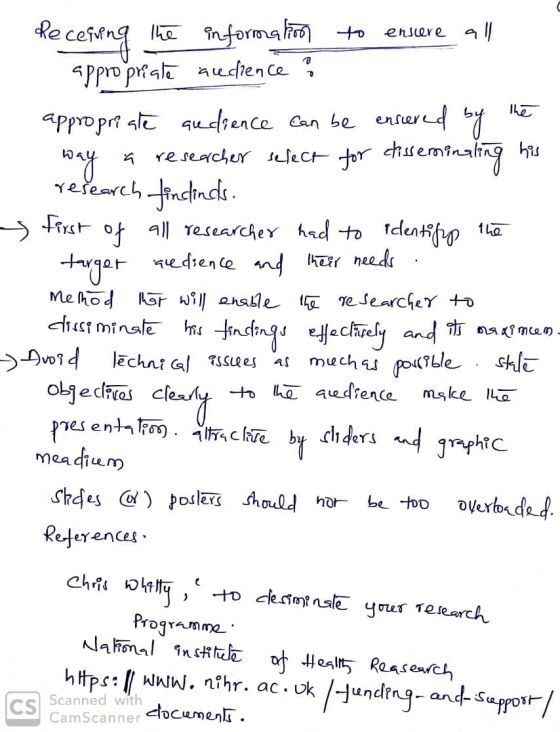 *e cefrng he nformalin to Sppro priale acedien ce ? ensere all Re The appropri alt qudience Can be ensered by way * resencher