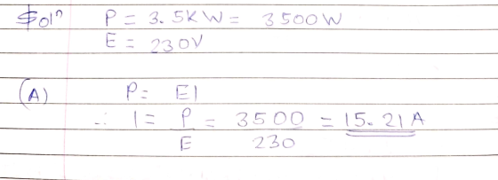 501 3 500W P - 3. SKN - = 230V (A) P. 티 3500 - 15.21 A 230