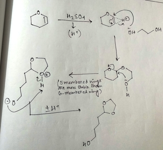 H₂SO4 H OH 15 membered nings are more stable than 6-memberedning) 20- 5 tit HO