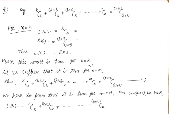 6 (x+1) + C entre (+1) For n=k Lilis. = KCK R.H.S.= = 1 = Let us Thus L.H.S. R.H.S. Hence, this result is true for n=k suppos